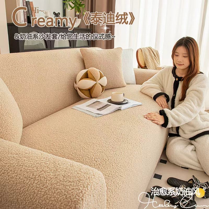 91家纺网 家纺一手货源 找家纺 （总）沐沐家纺 2026新款泰迪绒沙发套