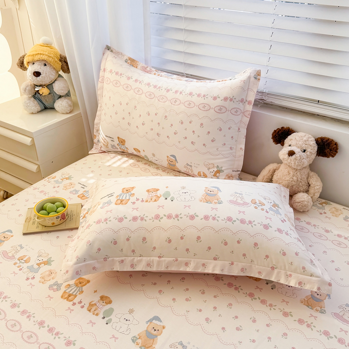 91家纺网 家纺一手货源 找家纺 尚帛 2026新款全棉品质喷气印花爆款四件套 多规格套件 单品系列-四件套 可颂日记