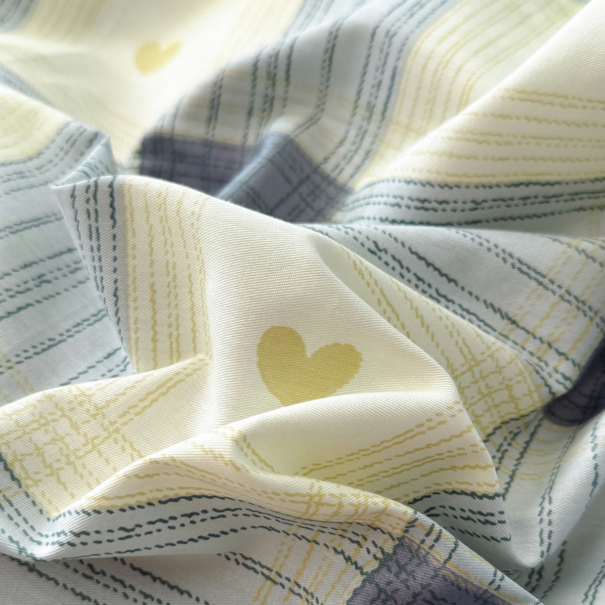 91家纺网 家纺一手货源 找家纺 尚帛 2026新款全棉品质喷气印花爆款四件套 多规格套件 单品系列-四件套 初心-灰