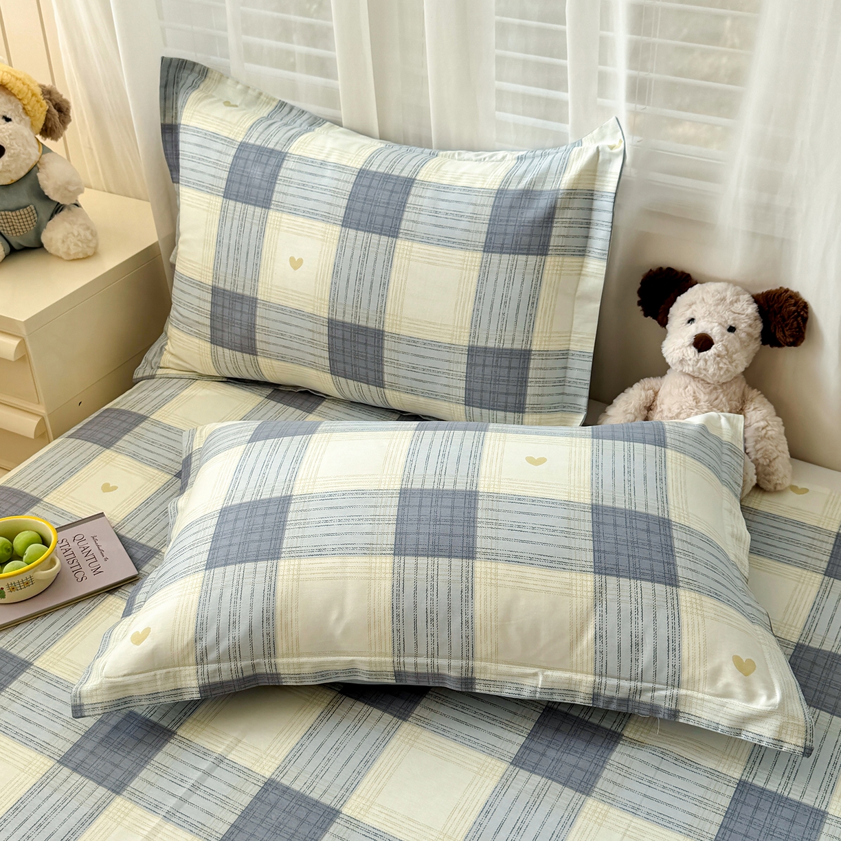 91家纺网 家纺一手货源 找家纺 尚帛 2026新款全棉品质喷气印花爆款四件套 多规格套件 单品系列-四件套 初心-灰