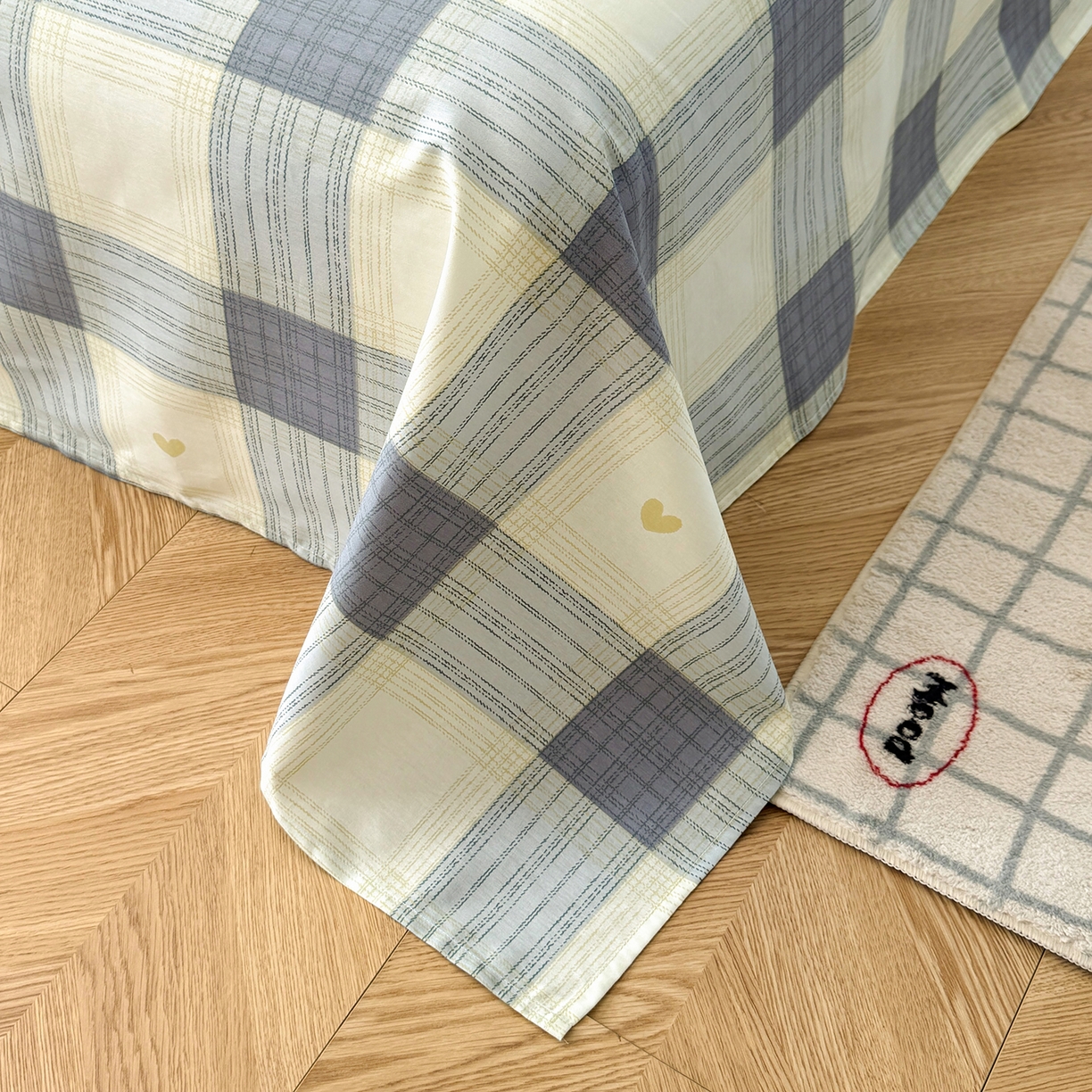 91家纺网 家纺一手货源 找家纺 尚帛 2026新款全棉品质喷气印花爆款四件套 多规格套件 单品系列-四件套 初心-灰