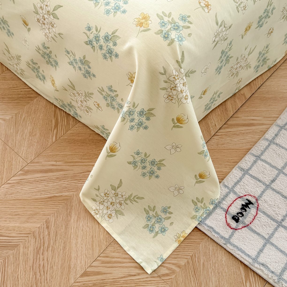 91家纺网 家纺一手货源 找家纺 尚帛 2026新款全棉品质喷气印花爆款四件套 多规格套件 单品系列-四件套 春漫庭