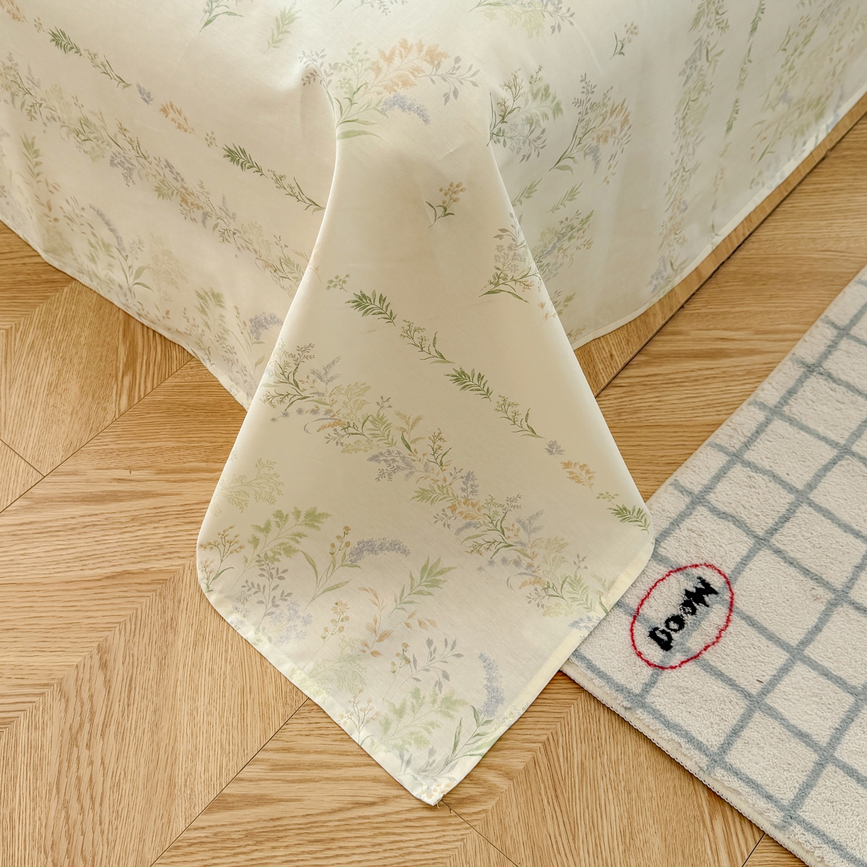 91家纺网 家纺一手货源 找家纺 尚帛 2026新款全棉品质喷气印花爆款四件套 多规格套件 单品系列-四件套 丛草集