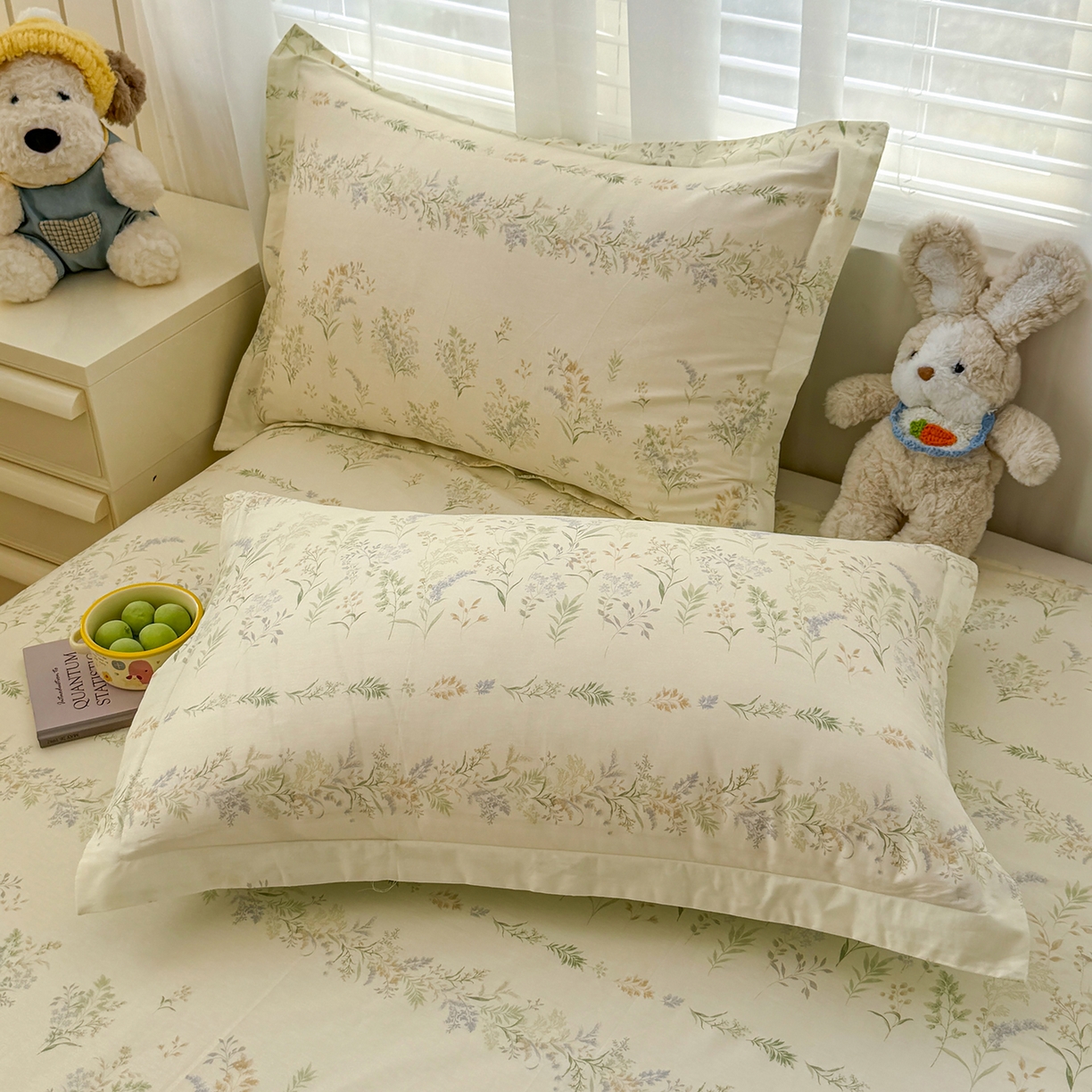 91家纺网 家纺一手货源 找家纺 尚帛 2026新款全棉品质喷气印花爆款四件套 多规格套件 单品系列-四件套 丛草集