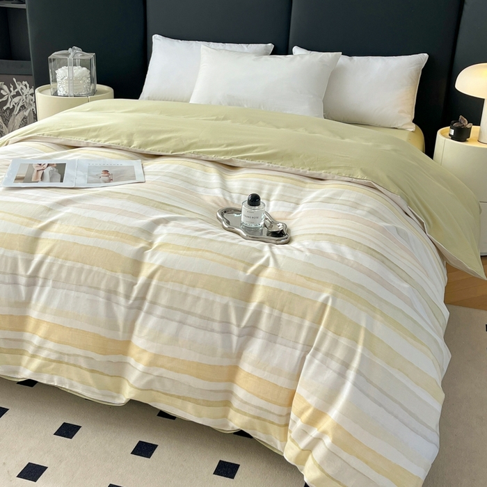 91家纺网 家纺一手货源 找家纺 艾迪尚家纺 2026新款133X76宽幅全棉纯棉印花单品被套 被套单件 格调-绿