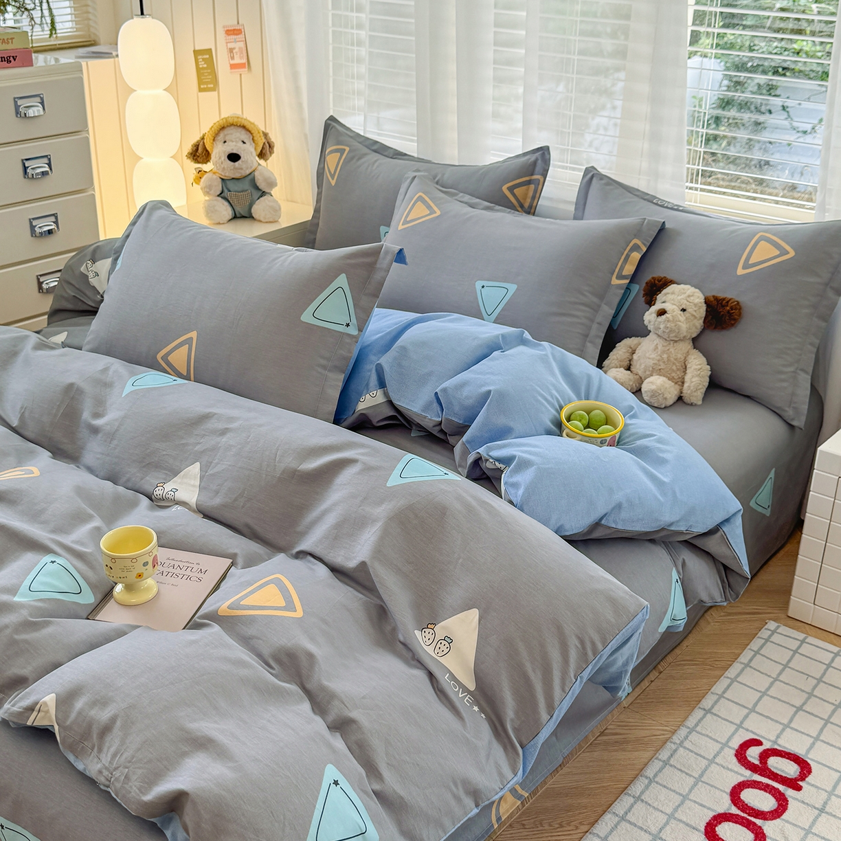 91家纺网 家纺一手货源 找家纺 尚帛 2026新款全棉品质喷气印花爆款四件套 多规格套件 单品系列-四件套 吉米