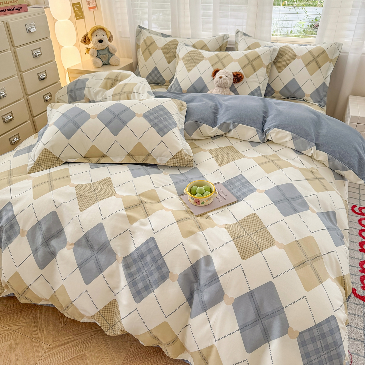 91家纺网 家纺一手货源 找家纺 尚帛 2026新款全棉品质喷气印花爆款四件套 多规格套件 单品系列-四件套 佳丽斯