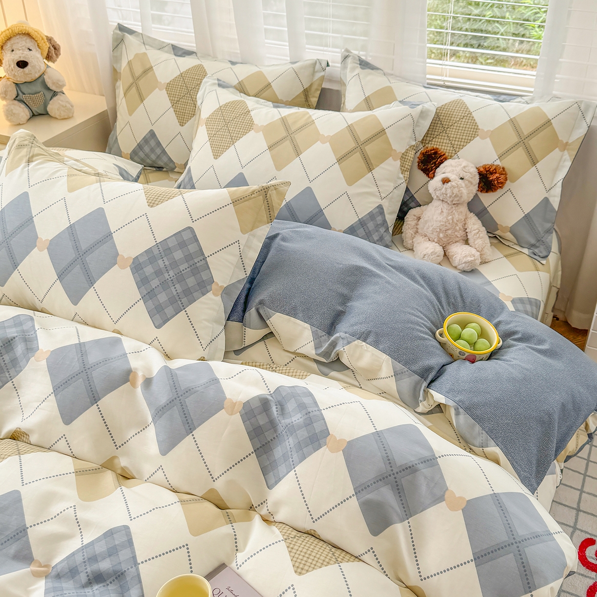 91家纺网 家纺一手货源 找家纺 尚帛 2026新款全棉品质喷气印花爆款四件套 多规格套件 单品系列-四件套 佳丽斯