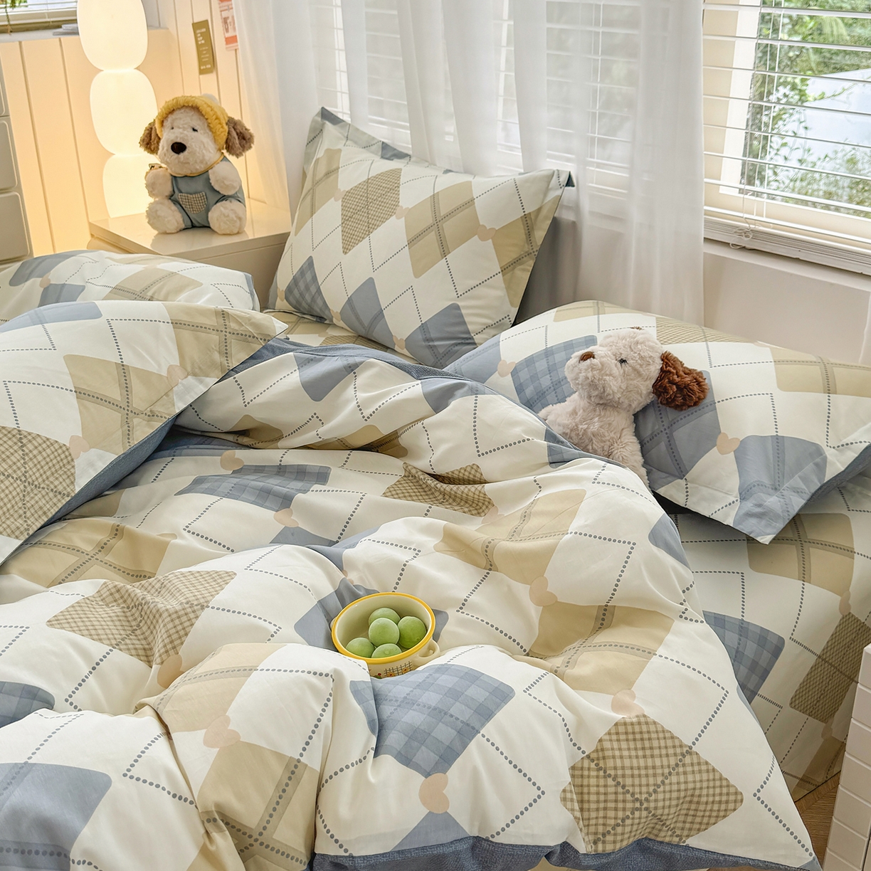 91家纺网 家纺一手货源 找家纺 尚帛 2026新款全棉品质喷气印花爆款四件套 多规格套件 单品系列-四件套 佳丽斯