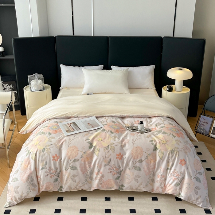 艾迪尚家纺 2026新款133X76宽幅全棉纯棉印花单品被套 被套单件 舒曼-绿