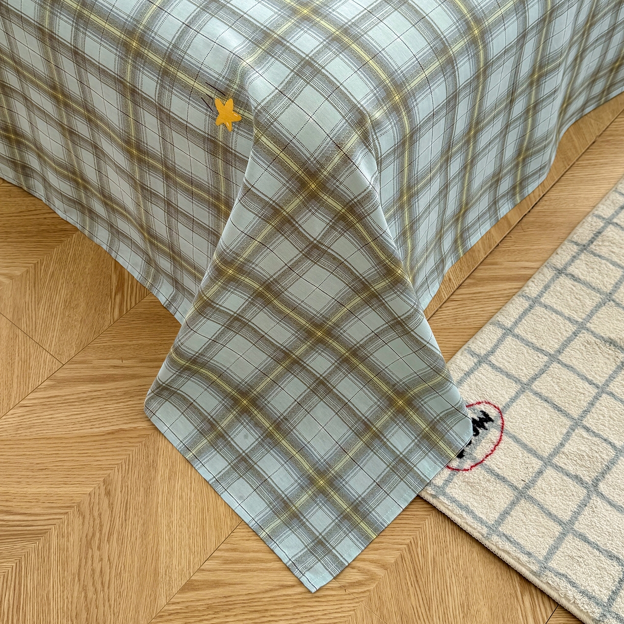 91家纺网 家纺一手货源 找家纺 尚帛 2026新款全棉品质喷气印花爆款四件套 多规格套件 单品系列-四件套 闪耀的星