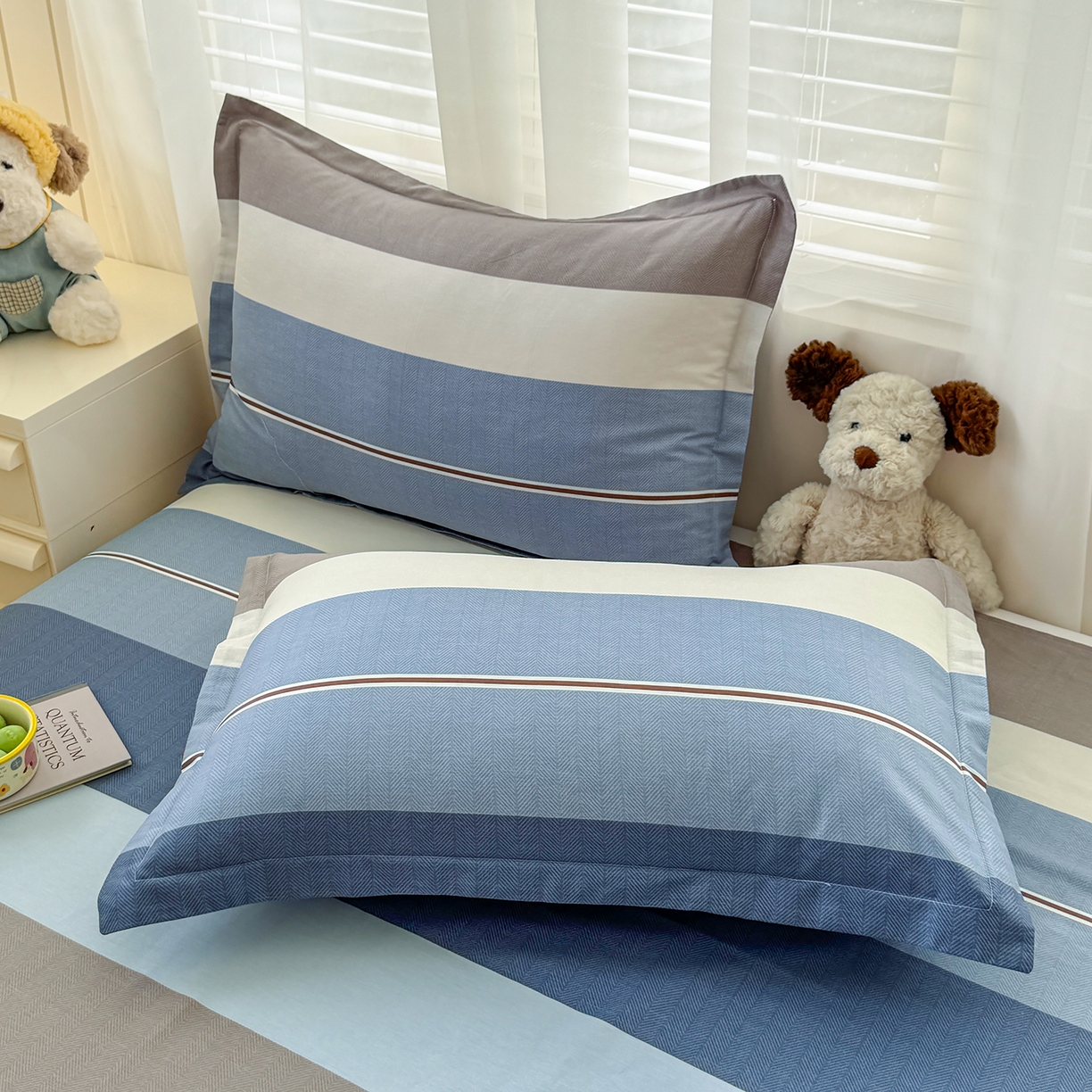 91家纺网 家纺一手货源 找家纺 尚帛 2026新款全棉品质喷气印花爆款四件套 多规格套件 单品系列-四件套 时尚慕斯