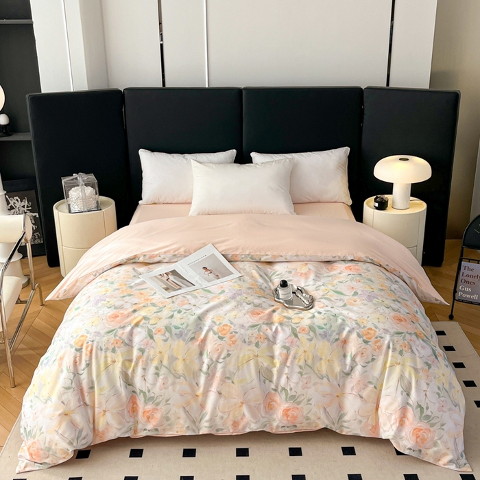 艾迪尚家纺 2026新款133X76宽幅全棉纯棉印花单品被套 被套单件 悠悠仙草-绿