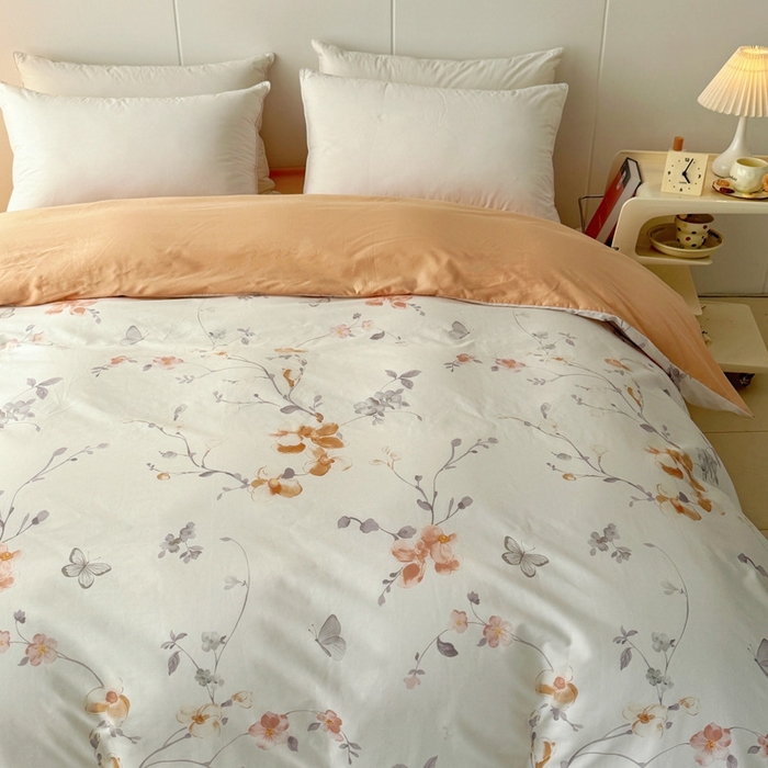 91家纺网 家纺一手货源 找家纺 艾迪尚家纺 2026新款133X76宽幅全棉纯棉印花单品被套 被套单件 花弄影-米