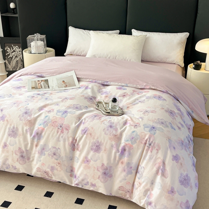 91家纺网 家纺一手货源 找家纺 艾迪尚家纺 2026新款133X76宽幅全棉纯棉印花单品被套 被套单件 若芙-兰