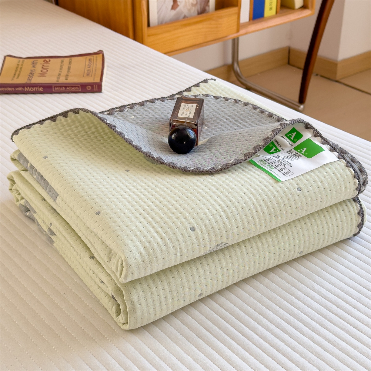 91家纺网 家纺一手货源 找家纺 兄弟坊 2025新款全棉三层纱多功能毛巾被（盖毯床单夏被）棉澜 棉澜-礼物熊