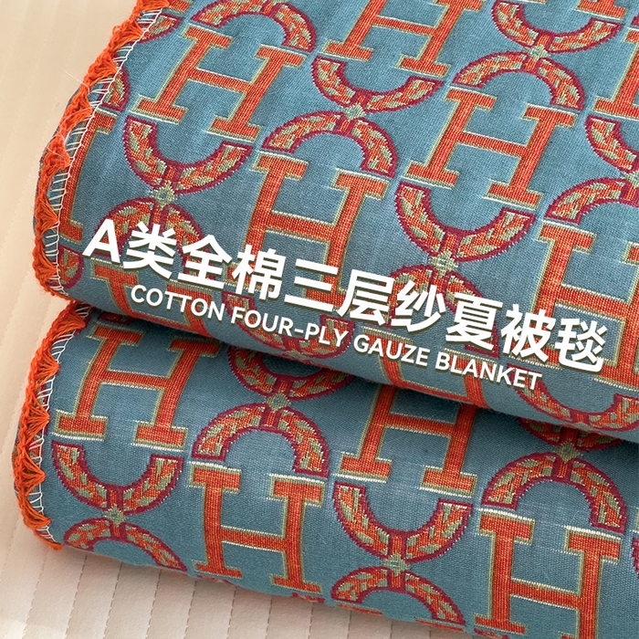 91家纺网 家纺一手货源 找家纺 (总)兄弟坊 2026新款全棉三层纱多功能毛巾被（盖毯床单夏被）