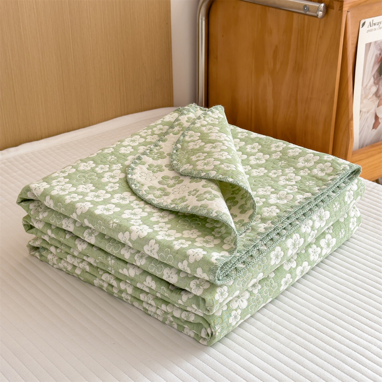 91家纺网 家纺一手货源 找家纺 (总)兄弟坊 2026新款全棉三层纱多功能毛巾被（盖毯床单夏被）