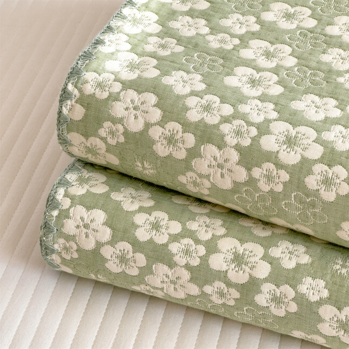 91家纺网 家纺一手货源 找家纺 (总)兄弟坊 2026新款全棉三层纱多功能毛巾被（盖毯床单夏被）