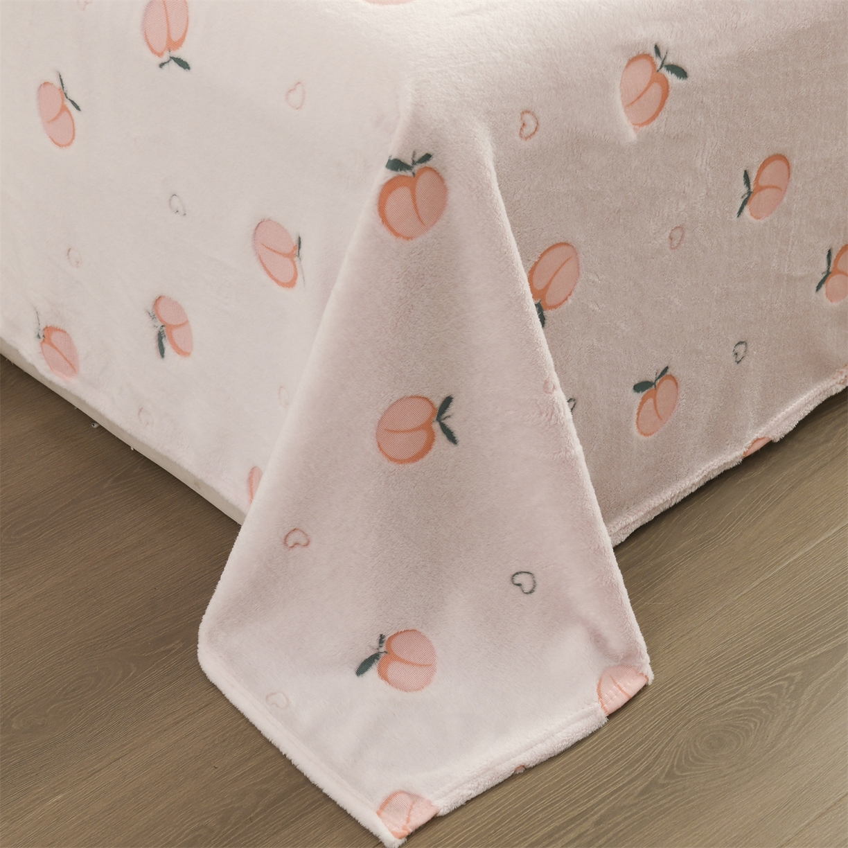 91家纺网 家纺一手货源 找家纺 恋绒家纺 2025新款云朵绒毛毯毯子多铺盖多功能盖毯绒 水蜜桃-粉