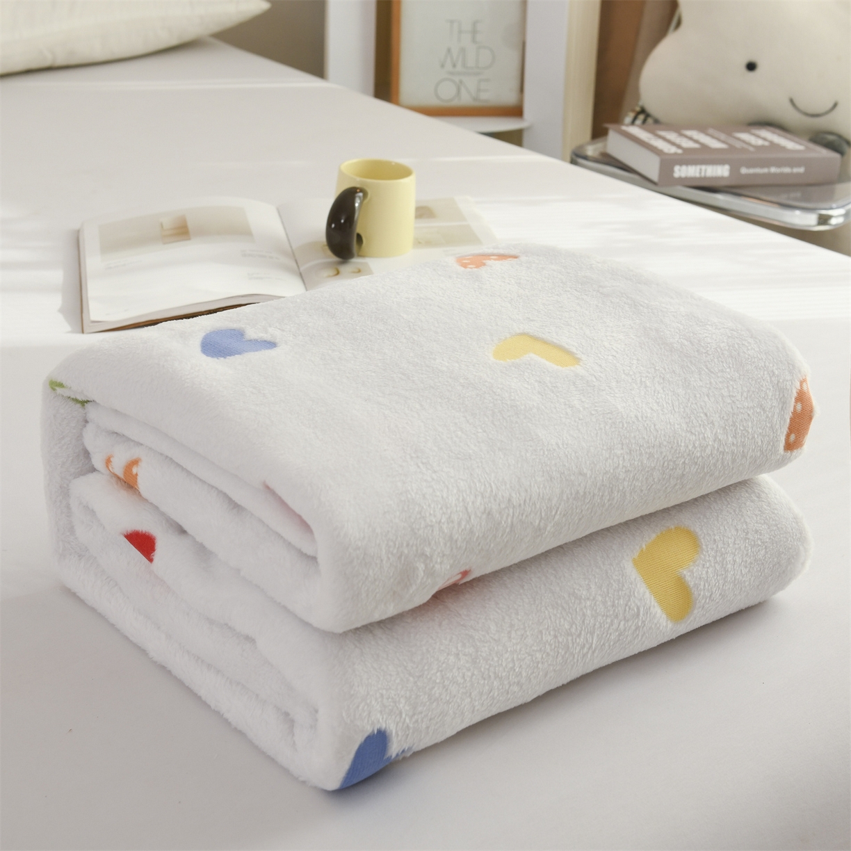 91家纺网 家纺一手货源 找家纺 恋绒家纺 2025新款云朵绒毛毯毯子多铺盖多功能盖毯绒 甜蜜心情