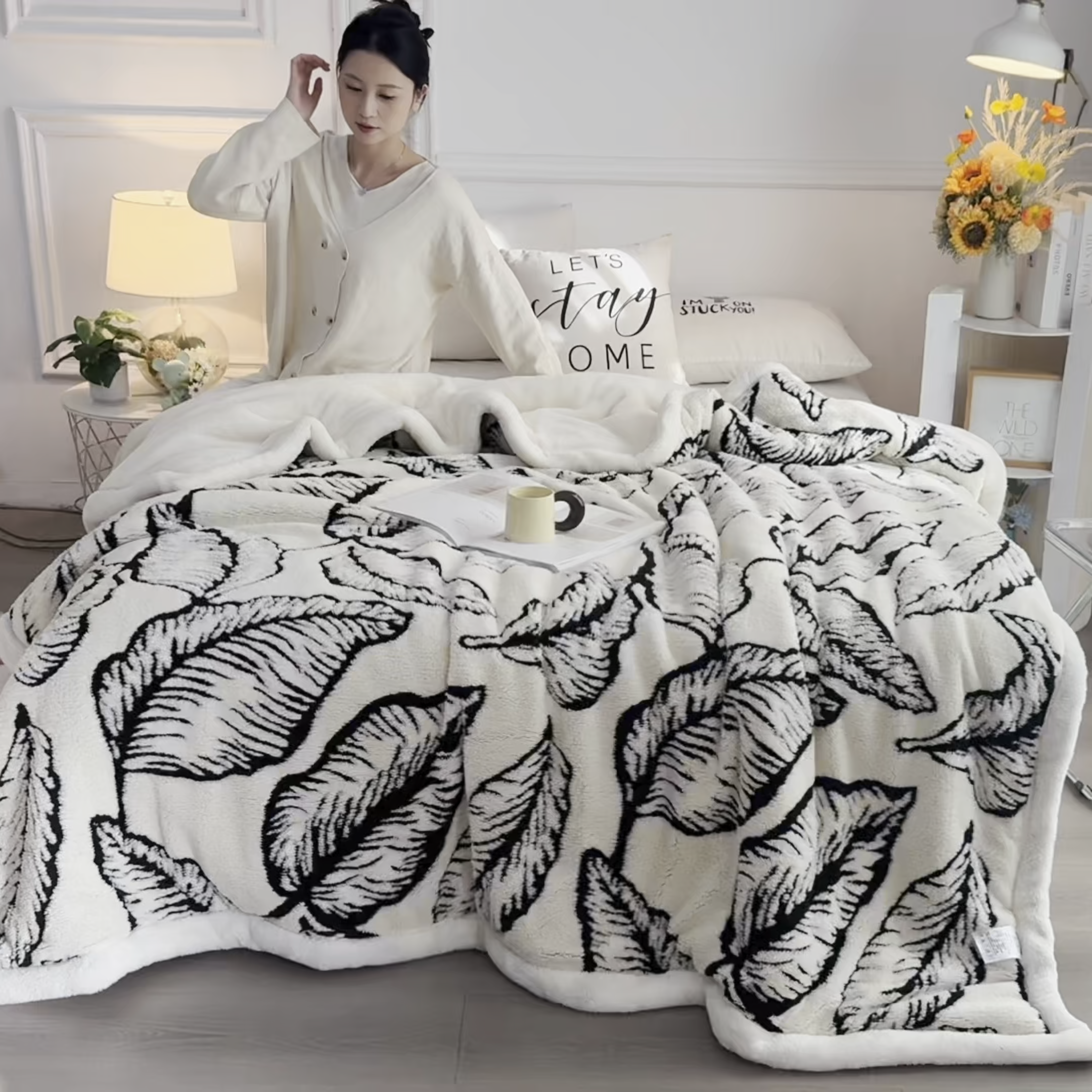 91家纺网 家纺一手货源 找家纺 （总）恋绒家纺 2025新款阳离子三层舒棉绒毛毯毯子