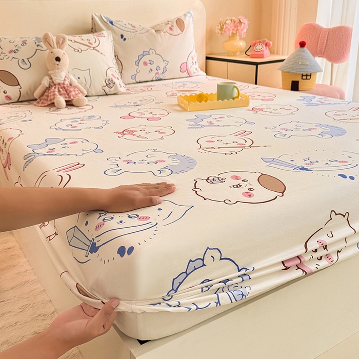 91家纺网 家纺一手货源 找家纺 （总）美达家纺 2026新款正版授权吉伊卡哇全棉纯棉单床笠单品床笠床笠单件