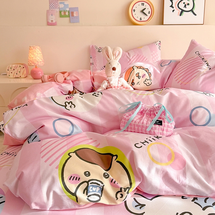 91家纺网 家纺一手货源 找家纺 （总）美达家纺 2026新款正版授权吉伊卡哇全棉纯棉四件套