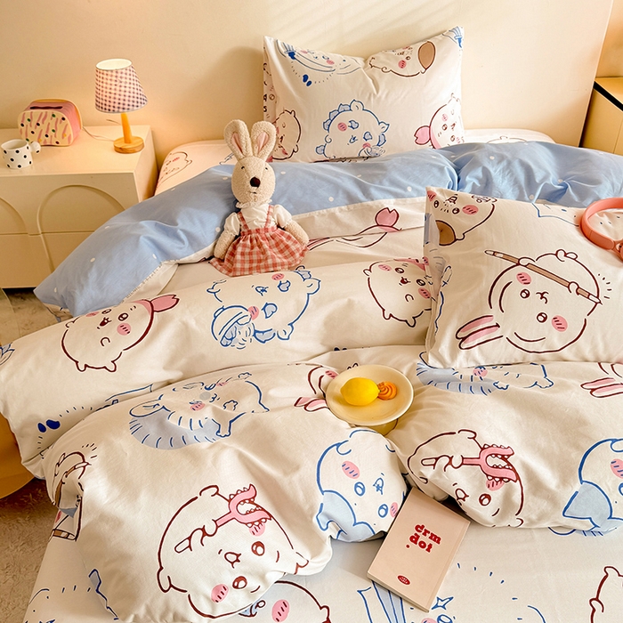 91家纺网 家纺一手货源 找家纺 （总）美达家纺 2026新款正版授权吉伊卡哇全棉纯棉四件套