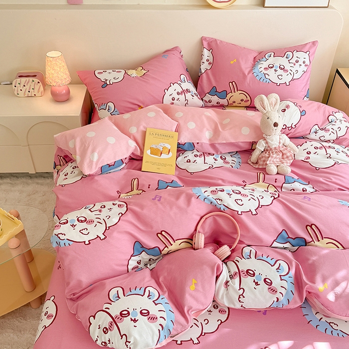 91家纺网 家纺一手货源 找家纺 （总）美达家纺 2026新款正版授权吉伊卡哇全棉纯棉四件套