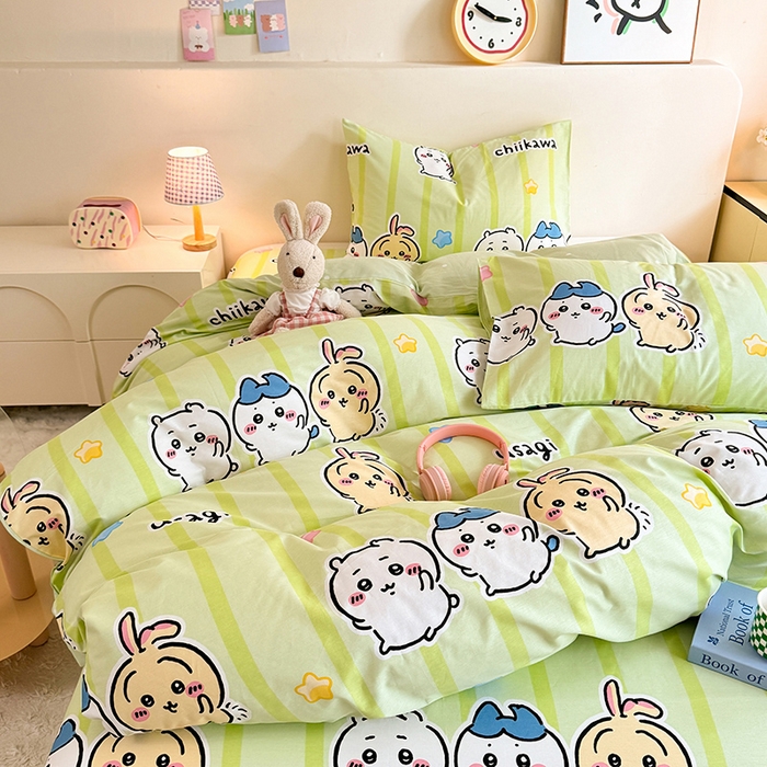 91家纺网 家纺一手货源 找家纺 （总）美达家纺 2026新款正版授权吉伊卡哇全棉纯棉四件套