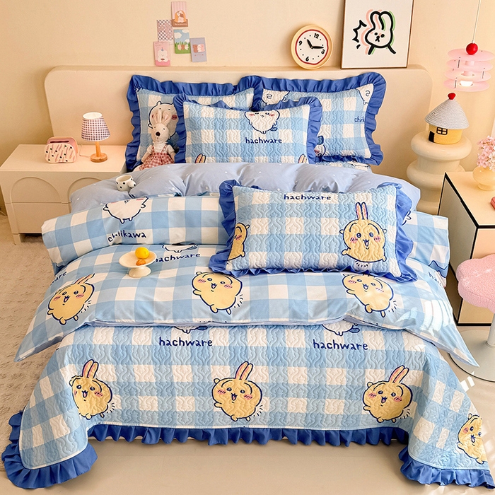 91家纺网 家纺一手货源 找家纺 （总）美达家纺 2026新款正版授权吉伊卡哇全棉防滑床盖单品床盖床盖单件（可定制）