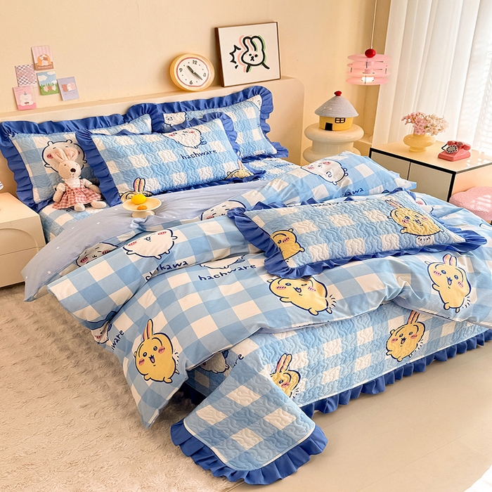 91家纺网 家纺一手货源 找家纺 （总）美达家纺 2026新款正版授权吉伊卡哇全棉防滑床盖单品床盖床盖单件（可定制）