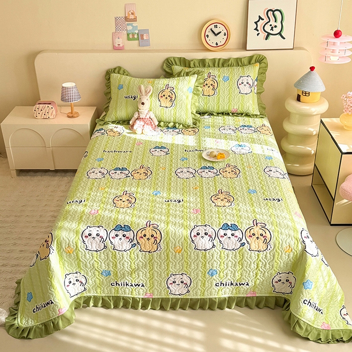 91家纺网 家纺一手货源 找家纺 （总）美达家纺 2026新款正版授权吉伊卡哇全棉防滑床盖单品床盖床盖单件（可定制）