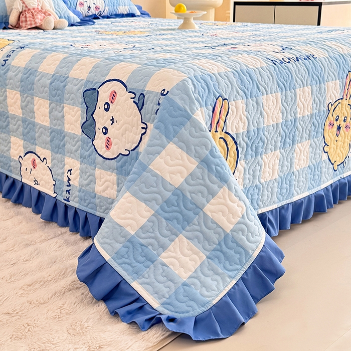 91家纺网 家纺一手货源 找家纺 （总）美达家纺 2026新款正版授权吉伊卡哇全棉防滑床盖单品床盖床盖单件（可定制）