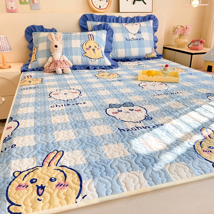 91家纺网 家纺一手货源 找家纺 （总）美达家纺 2026新款正版授权吉伊卡哇全棉床褥床盖单品床盖床盖单件（可定制）