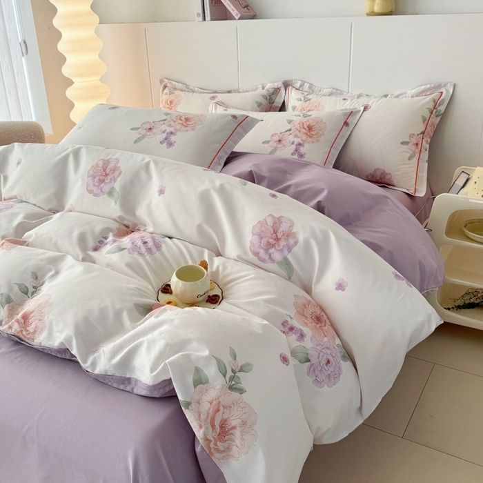 91家纺网 家纺一手货源 找家纺 （总）艾迪尚家纺 2026新款133X76宽幅全棉纯棉印花四件套（有单品 可定制）