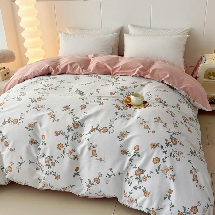 91家纺网 家纺一手货源 找家纺 艾迪尚家纺 2026新款133X76宽幅全棉纯棉印花四件套（有单品 可定制） 锦夏