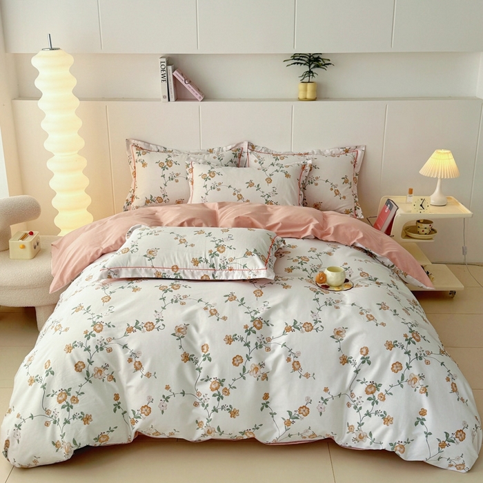 91家纺网 家纺一手货源 找家纺 艾迪尚家纺 2026新款133X76宽幅全棉纯棉印花四件套（有单品 可定制） 锦夏