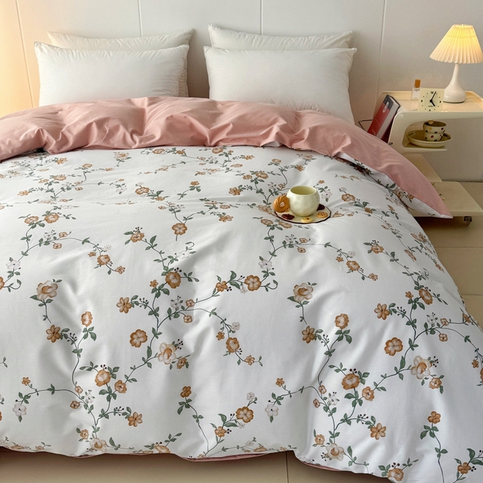 91家纺网 家纺一手货源 找家纺 艾迪尚家纺 2026新款133X76宽幅全棉纯棉印花四件套（有单品 可定制） 锦夏