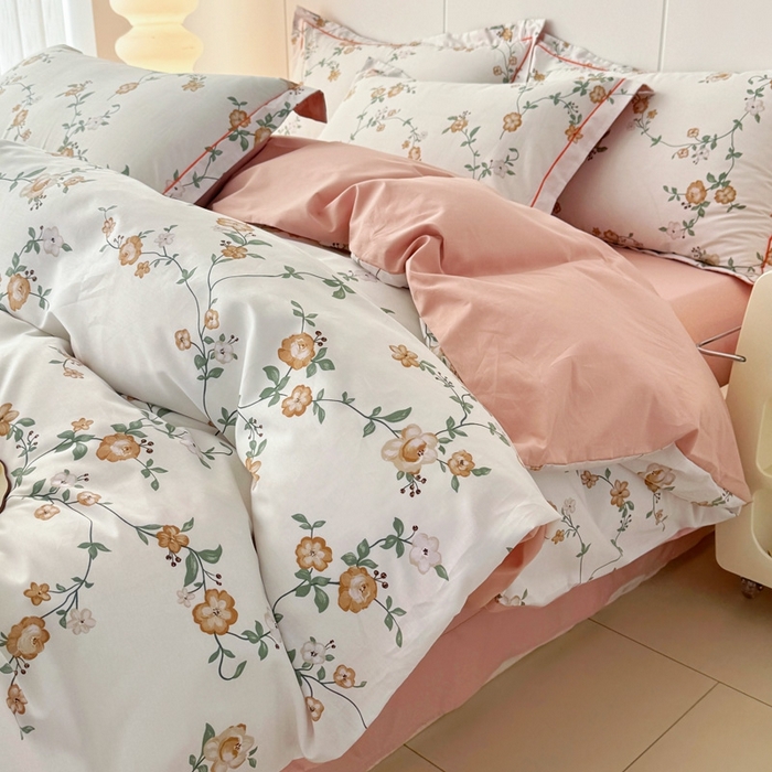 91家纺网 家纺一手货源 找家纺 艾迪尚家纺 2026新款133X76宽幅全棉纯棉印花四件套（有单品 可定制） 锦夏