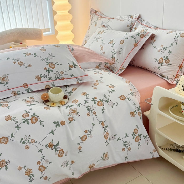 91家纺网 家纺一手货源 找家纺 艾迪尚家纺 2026新款133X76宽幅全棉纯棉印花四件套（有单品 可定制） 锦夏