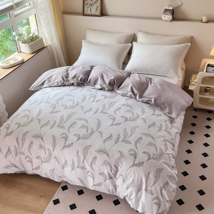 91家纺网 家纺一手货源 找家纺 艾迪尚家纺 2026新款133X76宽幅全棉纯棉印花四件套（有单品 可定制） 落落晨光