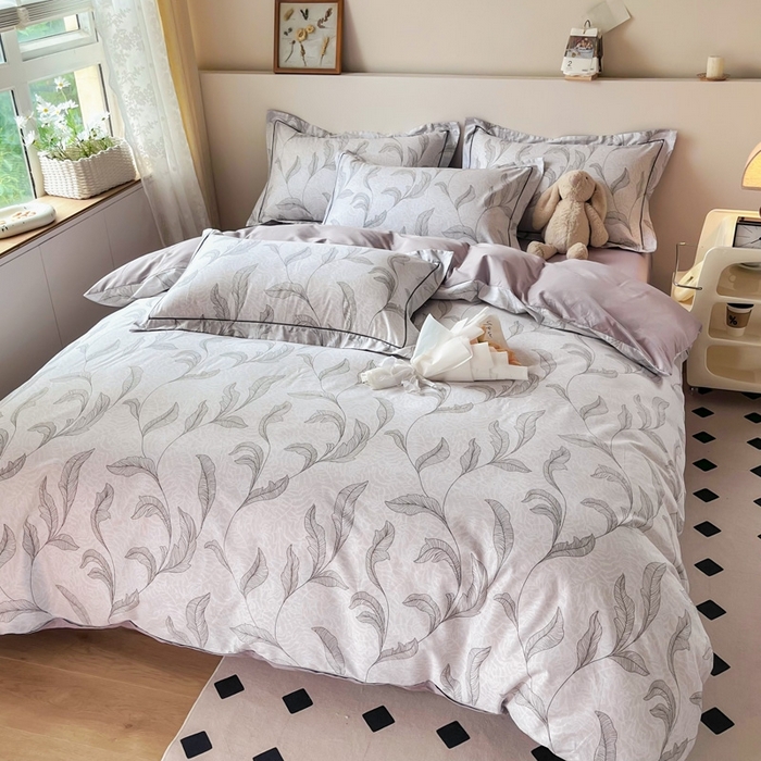 91家纺网 家纺一手货源 找家纺 艾迪尚家纺 2026新款133X76宽幅全棉纯棉印花四件套（有单品 可定制） 落落晨光