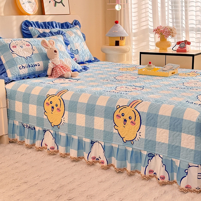 91家纺网 家纺一手货源 找家纺 （总）美达家纺 2026新款正版授权吉伊卡哇全棉防滑榻榻米床盖单品床盖床盖单件（可定制）