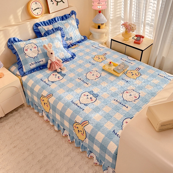 91家纺网 家纺一手货源 找家纺 （总）美达家纺 2026新款正版授权吉伊卡哇全棉防滑榻榻米床盖单品床盖床盖单件（可定制）