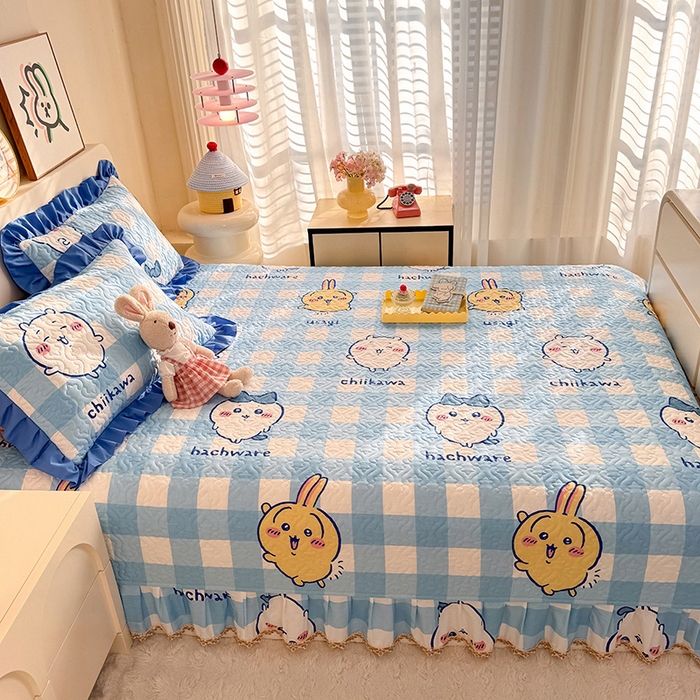 91家纺网 家纺一手货源 找家纺 （总）美达家纺 2026新款正版授权吉伊卡哇全棉防滑榻榻米床盖单品床盖床盖单件（可定制）