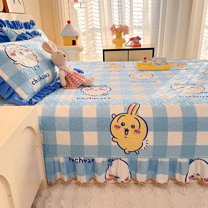 91家纺网 家纺一手货源 找家纺 （总）美达家纺 2026新款正版授权吉伊卡哇全棉防滑榻榻米床盖单品床盖床盖单件（可定制）