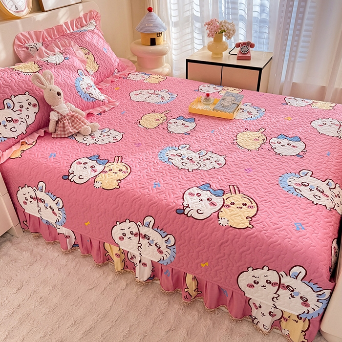 91家纺网 家纺一手货源 找家纺 （总）美达家纺 2026新款正版授权吉伊卡哇全棉防滑榻榻米床盖单品床盖床盖单件（可定制）