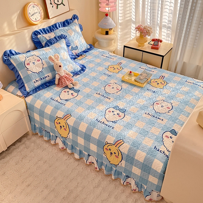 91家纺网 家纺一手货源 找家纺 （总）美达家纺 2026新款正版授权吉伊卡哇全棉防滑榻榻米床盖单品床盖床盖单件（可定制）